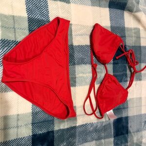 No Boundaries Red Bikini Set